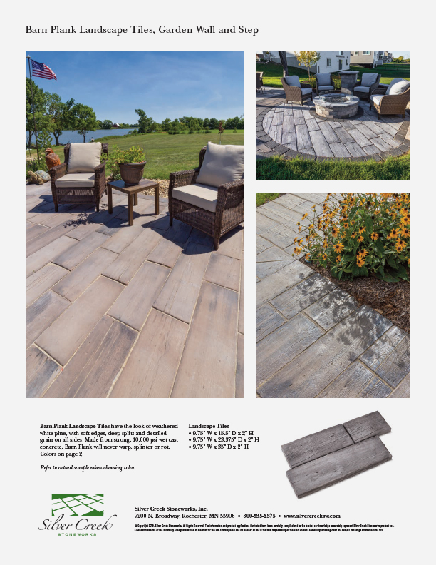 Barn Plank Cut Sheet